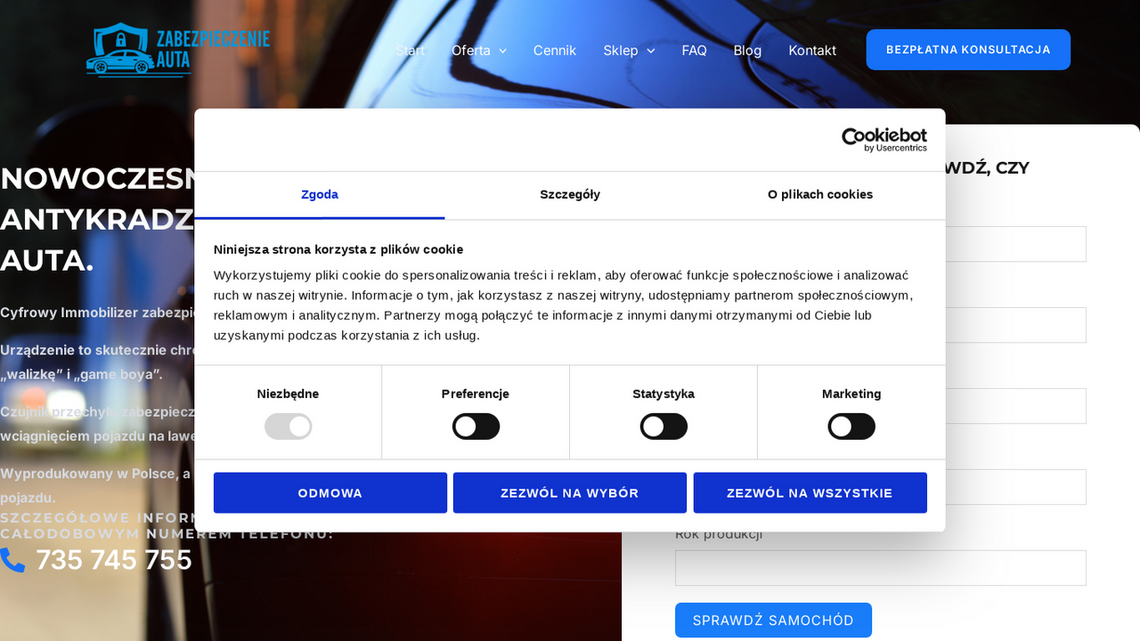 https://www.zabezpieczenieauta.pl/